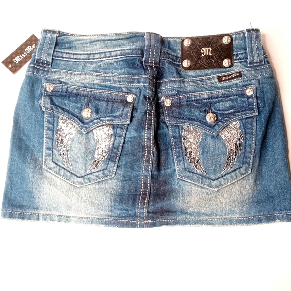 Miss Me Dresses & Skirts - Miss Me mini jean skirt size 27